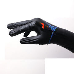 Nigraj Nitrilaj Unufojaj Gantoj | Inky Paws Tattoo Supply