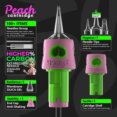 PEACH Cartridge - Round Liners #08 Long Taper