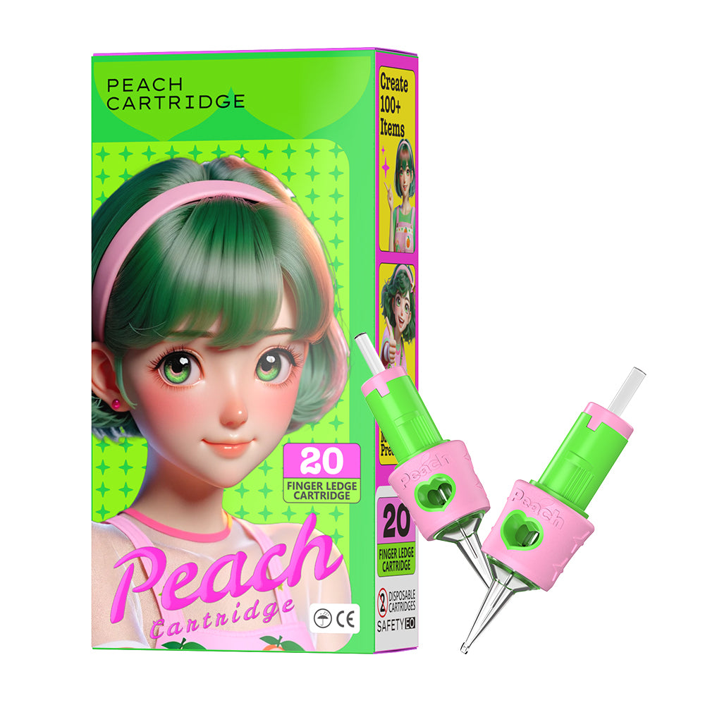 PEACH Cartridge - Round Liners #08 Long Taper