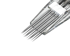 INKY PAWS PRO 3-row tattoo cartridge needle alignment side view