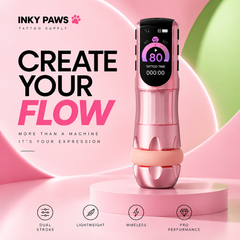 INKY PAWS Dual-Stroke Wireless Tattoo Pen – 3.5 / 4.2mm