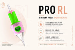 INKY PAWS PRO 3-row SEM and MAG tattoo cartridges for shading and color packing
