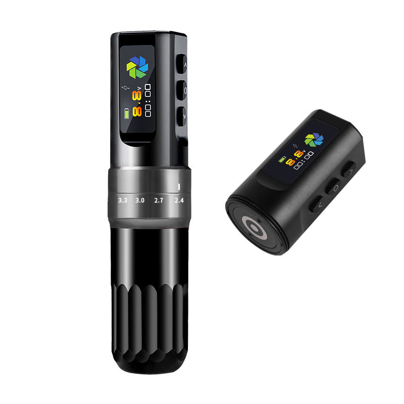 Bolígrafo de tatuaje inalámbrico con motor de copa hueca - Inky Paws Tattoo Supply 