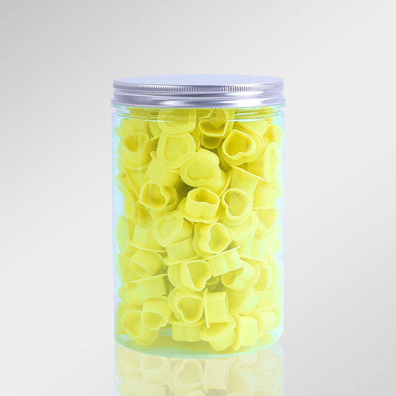 Heart-Shaped Silicone Ink Cups with Base