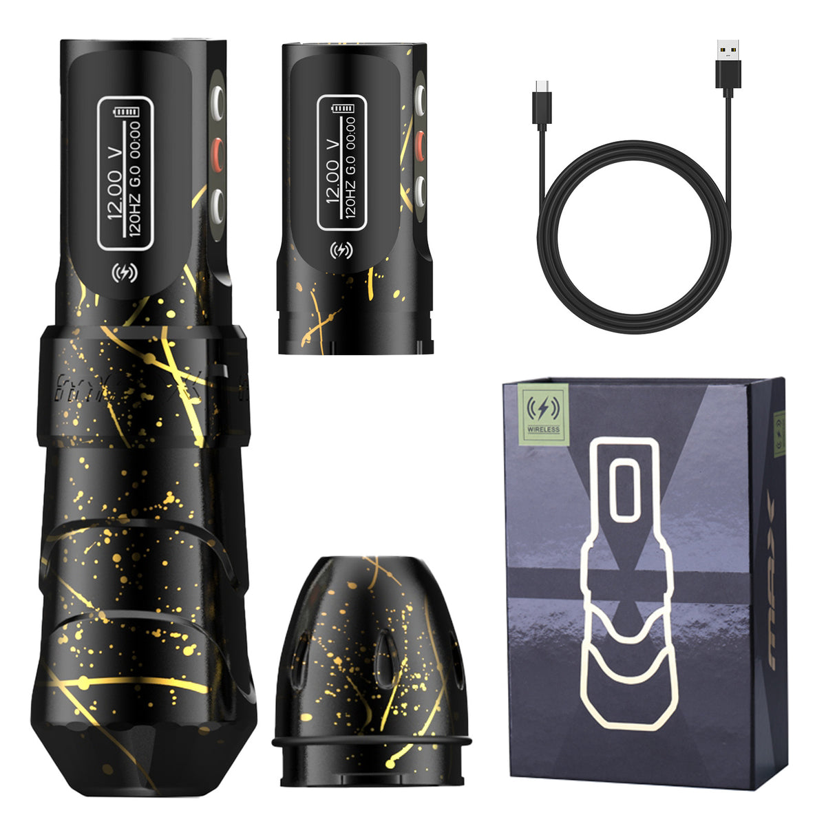 Sendrata Tatu-Skribilmaŝino MAX - Inky Paws Tattoo Supply 